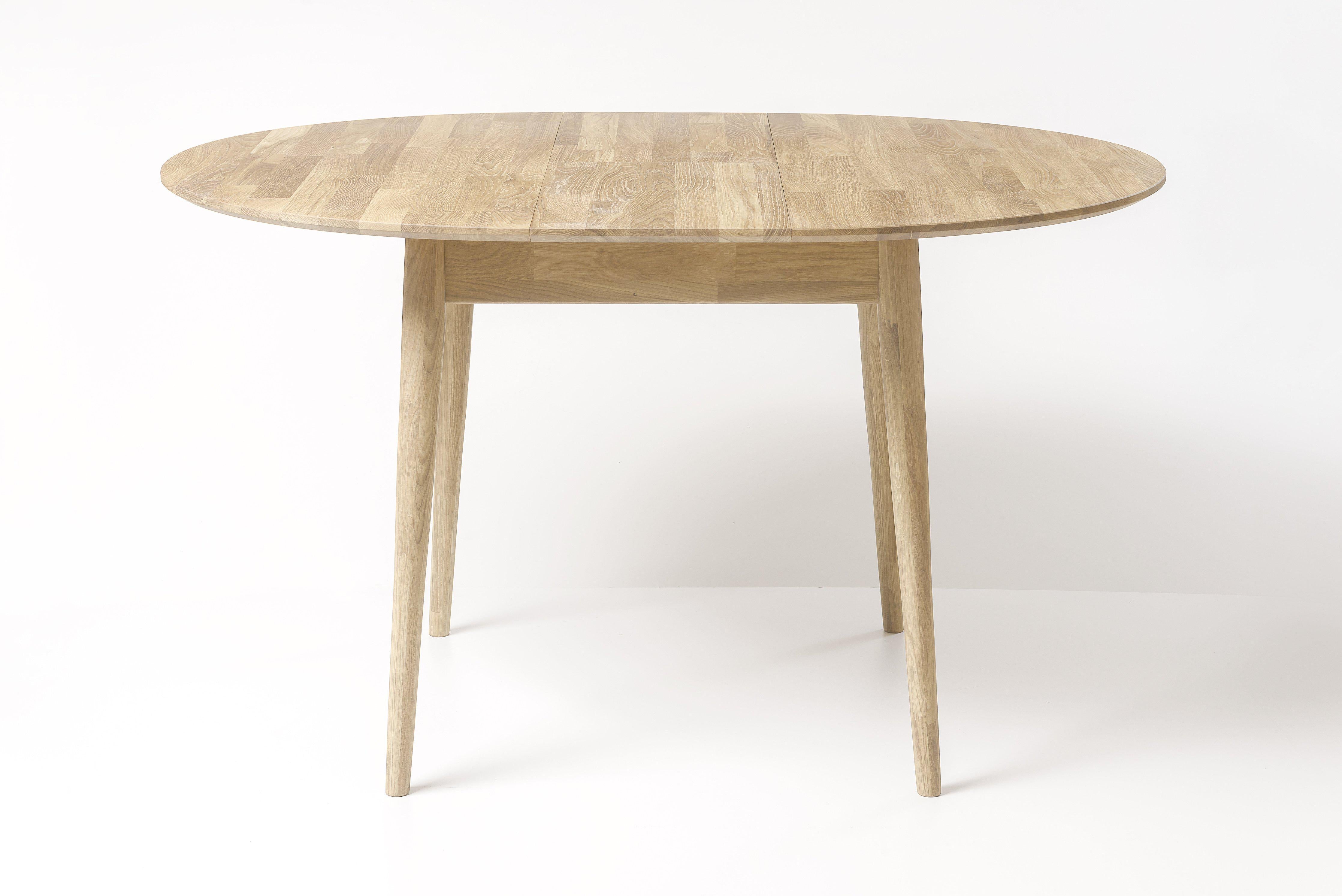 Table à manger extensible en bois massif de chêne Escandi 5